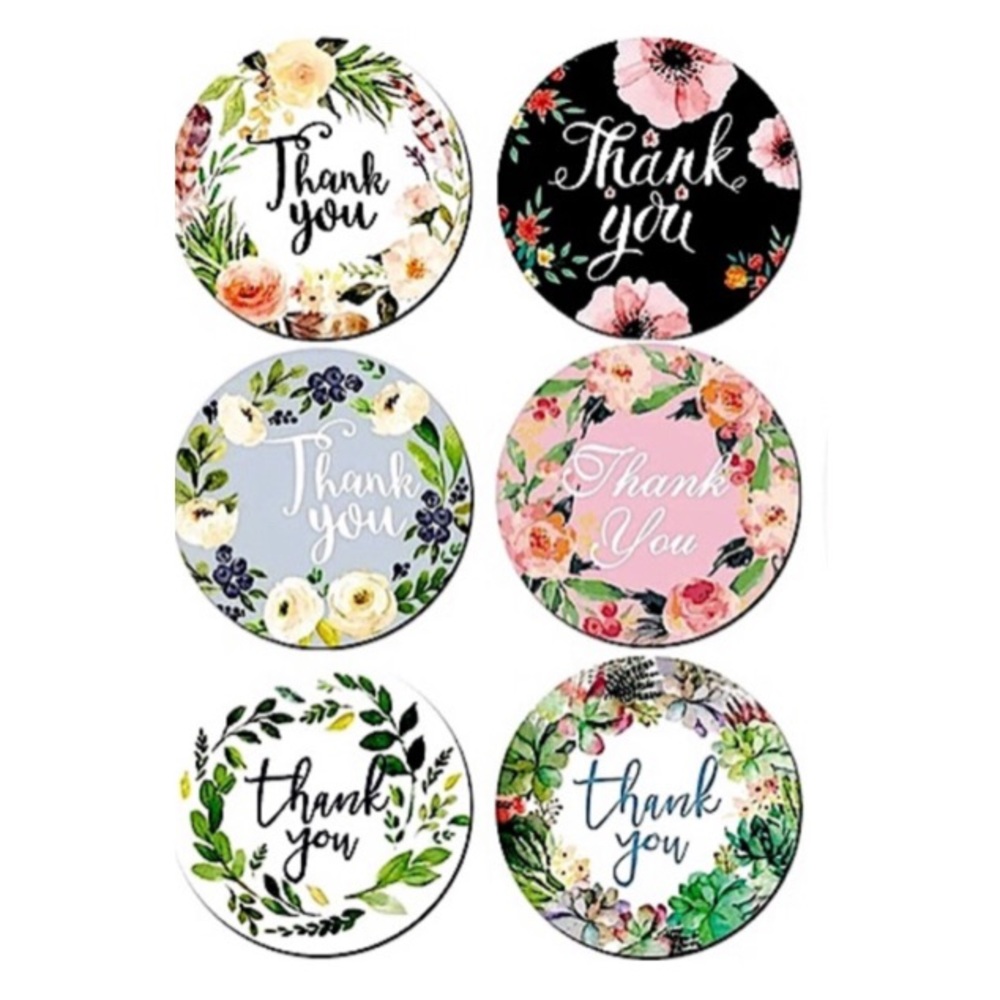 NEW Posh Packages "Thank you!" Gift Wrap Shipping Supplies Set ~ Tropical 4 Item - Picture 5 of 9